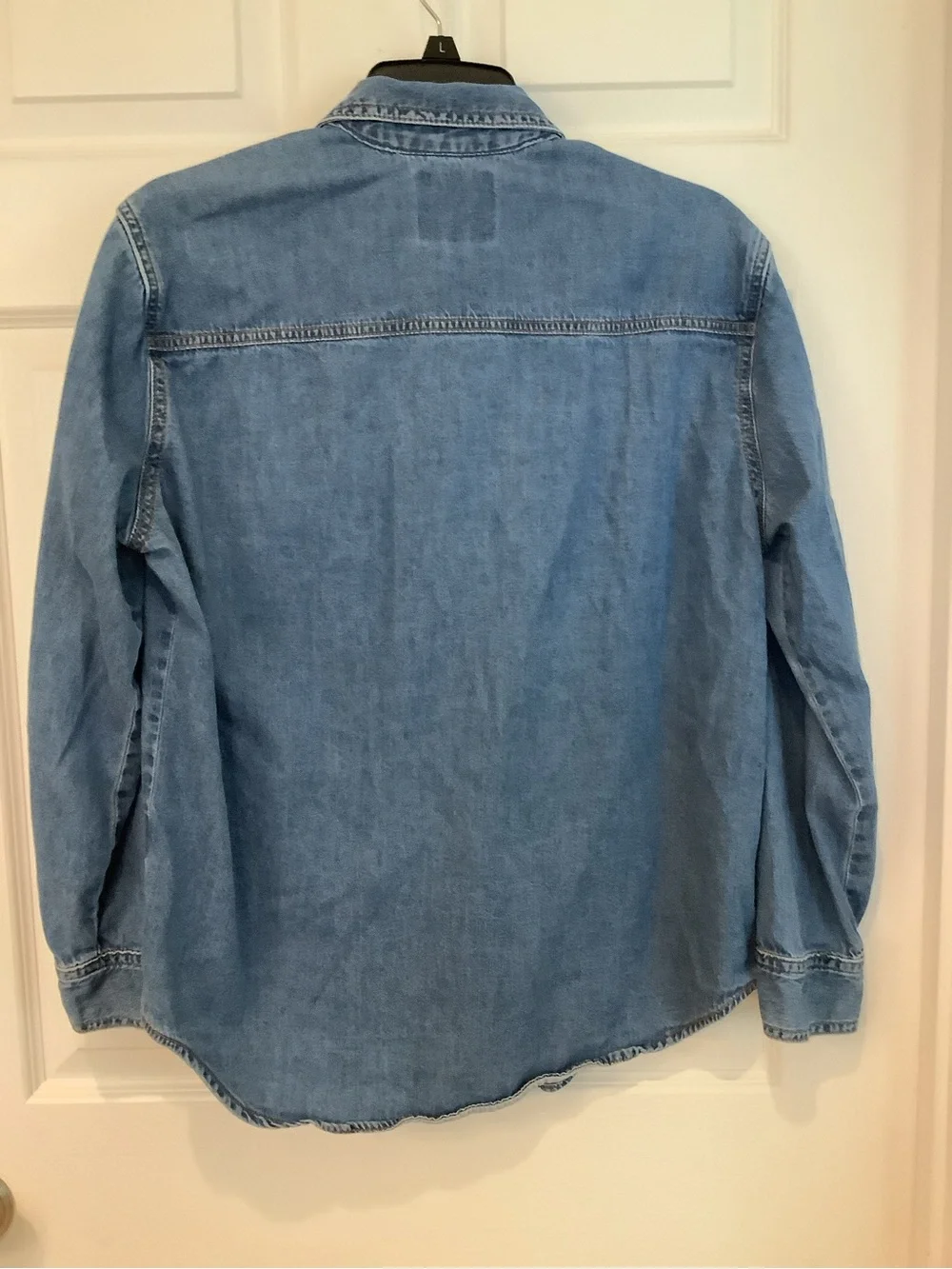 Cotton On Light Blue Distressed Denim Shirt Jacket